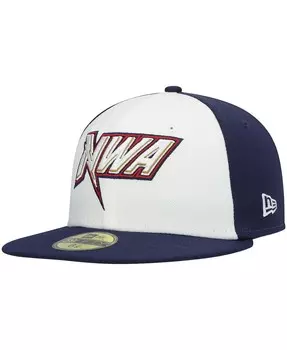Мужская белая облегающая шляпа Northwest Arkansas Naturals Authentic Collection Team Alternate 59FIFTY New Era