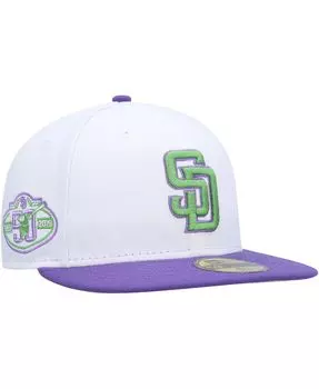 Мужская белая облегающая шляпа San Diego Padres 50th Anniversary 59FIFTY New Era