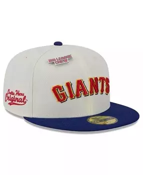 Мужская белая облегающая шляпа San Francisco Giants Big League Chew Original 59FIFTY New Era, белый