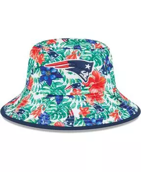 Мужская белая панама New England Patriots с ботаническим принтом New Era