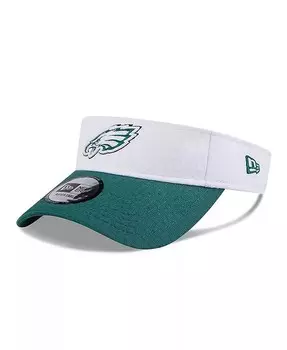 Мужская белая/полночно-зеленая футболка Philadelphia Eagles 2024, тренировочный лагерь НФЛ, регулируемый козырек New Era, белый