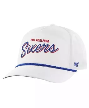 Мужская белая регулируемая кепка 47 Brand Philadelphia 76ers Fairway Hitch brrr '47 Brand, белый