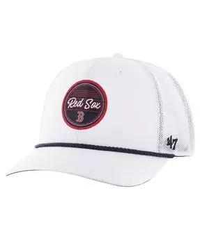 Мужская белая регулируемая кепка Boston Red Sox Fairway Trucker '47 Brand, белый