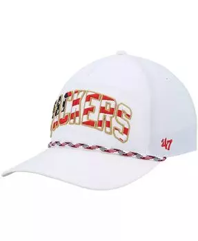 Мужская белая регулируемая кепка Green Bay Packers Hitch Stars and Stripes Trucker '47 Brand, белый