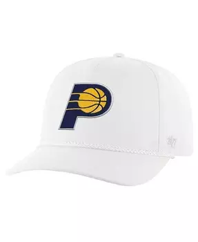 Мужская белая регулируемая кепка Indiana Pacers Core с логотипом и веревочной сцепкой '47 Brand, белый