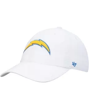 Мужская белая регулируемая кепка Los Angeles Chargers Clean Up '47 Brand