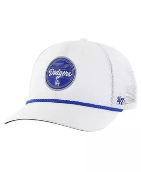 Мужская белая регулируемая кепка Los Angeles Dodgers Fairway Trucker '47 Brand, белый