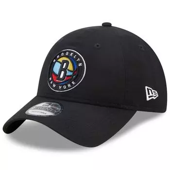 Мужская белая регулируемая кепка New Era Brooklyn Nets 2022/23 City Edition Official 9FIFTY Snapback