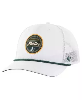Мужская белая регулируемая кепка Oakland Athletics Fairway Trucker '47 Brand, белый