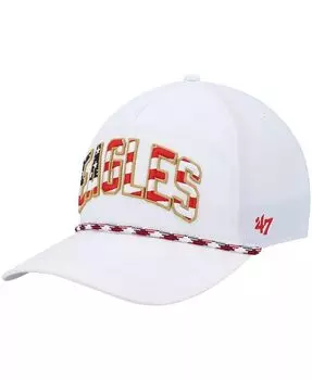 Мужская белая регулируемая кепка Philadelphia Eagles Hitch Stars and Stripes Trucker '47 Brand, белый
