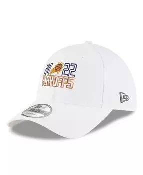 Мужская белая регулируемая кепка Phoenix Suns 2022 NBA Playoffs Bubble Letter 9FORTY New Era