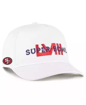 Мужская белая регулируемая кепка San Francisco 49ers Super Bowl LVIII Overwrite Hitch '47 Brand, белый