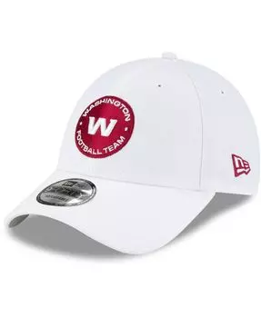 Мужская белая регулируемая кепка Washington Football Team Circle Essential 9Forty New Era