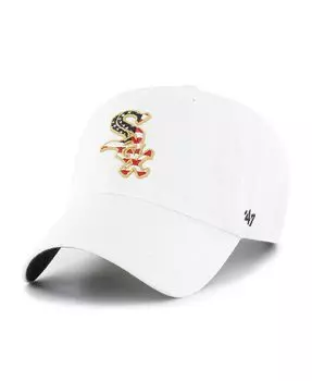 Мужская белая регулируемая шапка Chicago White Sox Homeland Clean Up '47 Brand