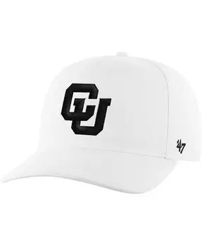 Мужская белая регулируемая шляпа Colorado Buffaloes '47 Brand, белый