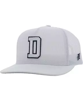Мужская белая регулируемая шляпа Dallas Cowboys All Mesh Trucker Hooey