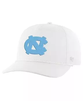 Мужская белая регулируемая шляпа North Carolina Tar Heels с веревкой и сцепкой '47 Brand, белый