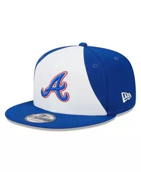 Мужская белая регулируемая шляпа Royal Atlanta Braves 2023 City Connect 9FIFTY Snapback New Era