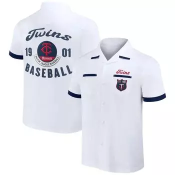 Мужская белая рубашка на пуговицах Darius Rucker Collection от Fanatics Minnesota Twins Bowling