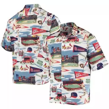 Мужская белая рубашка на пуговицах Reyn Spooner St. Louis Cardinals Scenic
