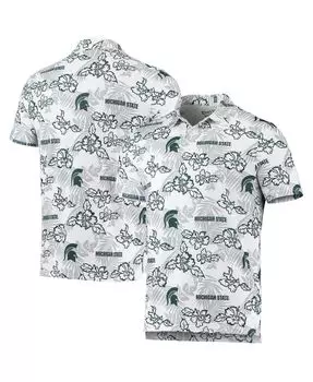 Мужская белая рубашка поло michigan state spartans performance Reyn Spooner, белый