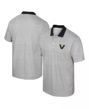 Мужская белая рубашка-поло в полоску с принтом Vanderbilt Commodores Colosseum, белый