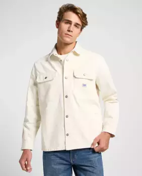 Мужская белая рубашка с длинным рукавом Lee, белый