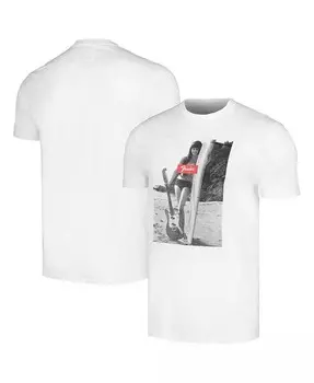 Мужская белая рваная футболка Fender Brass Tacks American Needle, белый