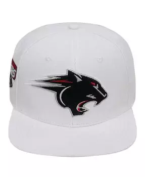 Мужская белая шерстяная кепка Clark Atlanta University Panthers Mascot Evergreen Snapback Pro Standard