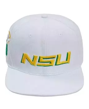 Мужская белая шерстяная шляпа Norfolk State Spartans Evergreen Snapback Pro Standard, белый