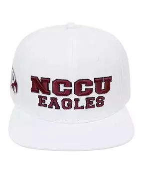 Мужская белая шерстяная шляпа North Carolina Central Eagles Evergreen Snapback Pro Standard, белый