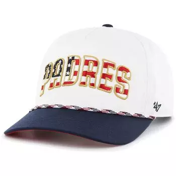 Мужская белая шляпа '47 San Diego Padres Flag Script Hitch Snapback