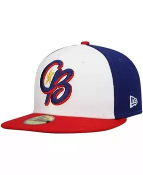 Мужская белая шляпа Kannapolis Cannon Ballers Authentic Collection Team Alternate 59FIFTY New Era, белый