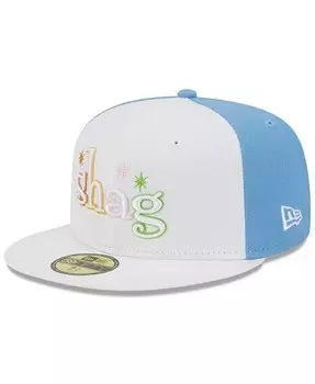 Мужская белая шляпа Winston-Salem Dash Theme Nights Shags 59FIFTY New Era, белый