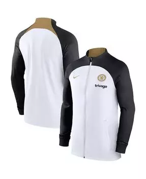 Мужская белая спортивная куртка Chelsea 2023/24 Strike Raglan Performance с молнией во всю длину Nike, белый