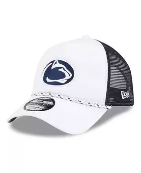 Мужская белая/темно-синяя регулируемая кепка дальнобойщика Penn State Nittany Lions Court Sport Foam с А-образной рамкой 9FORTY New Era, белый