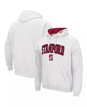 Мужская белая толстовка с капюшоном stanford cardinal arch logo 3.0 Colosseum, белый