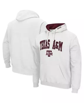 Мужская белая толстовка с капюшоном texas a&m aggies arch & logo 3.0 pullover Colosseum, белый