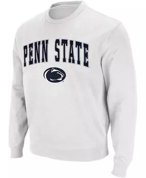 Мужская белая толстовка с круглым вырезом и логотипом penn state nittany lions arch logo Colosseum, белый