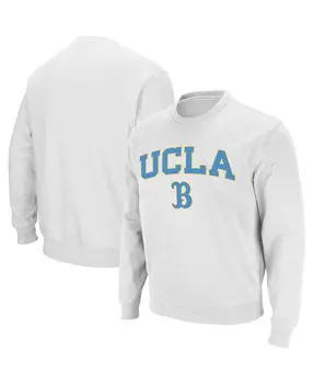 Мужская белая толстовка с круглым вырезом и логотипом ucla bruins arch & logo Colosseum, белый