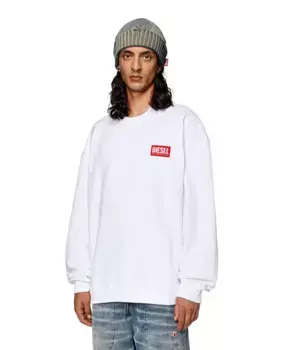 Мужская белая толстовка с логотипом Diesel, белый