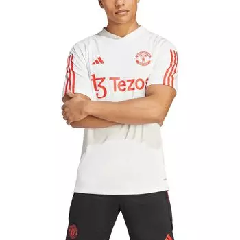 Мужская белая тренировочная майка AEROREADY Манчестер Юнайтед 2022/23 adidas