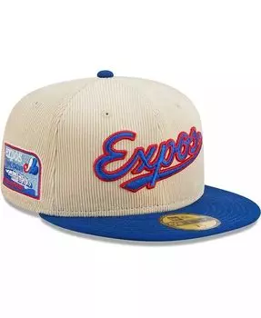 Мужская белая вельветовая шляпа Montreal Expos Cooperstown Collection 59FIFTY 59FIFTY New Era, белый
