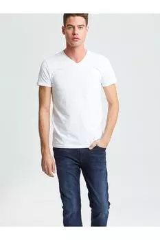 Мужская БЕЛАЯ ФУТБОЛКА Ltb, белый