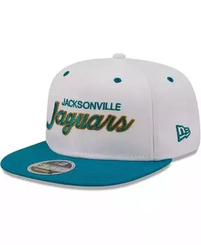 Мужская бело-бирюзовая рваная кепка Jacksonville Jaguars Sparky Original 9FIFTY Snapback New Era, белый