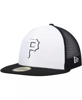 Мужская бело-черная бейсболка Pittsburgh Pirates 2023 для тренировки мяча на поле 59FIFTY. New Era