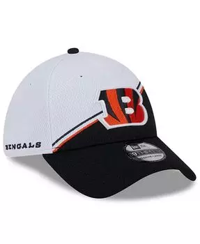 Мужская бело-черная кепка Cincinnati Bengals 2023 Sideline 39THIRTY Flex Hat New Era, черный