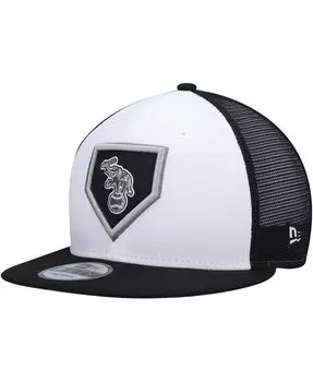Мужская бело-черная кепка Snapback Oakland Athletics 2022 Clubhouse Trucker 9FIFTY New Era