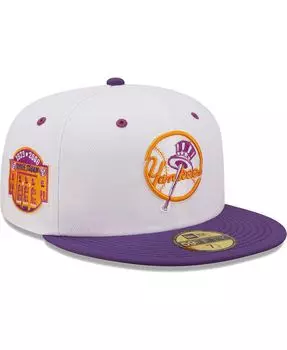 Мужская бело-фиолетовая шляпа финального сезона New York Yankees на стадионе Original Yankee Stadium Grape Lolli 59FIFTY. New Era