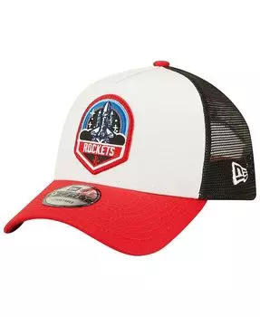 Мужская бело-красная кепка Houston Rockets 9FORTY Snapback New Era